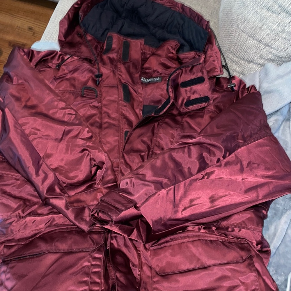 Balenciaga Burgendy downjacket